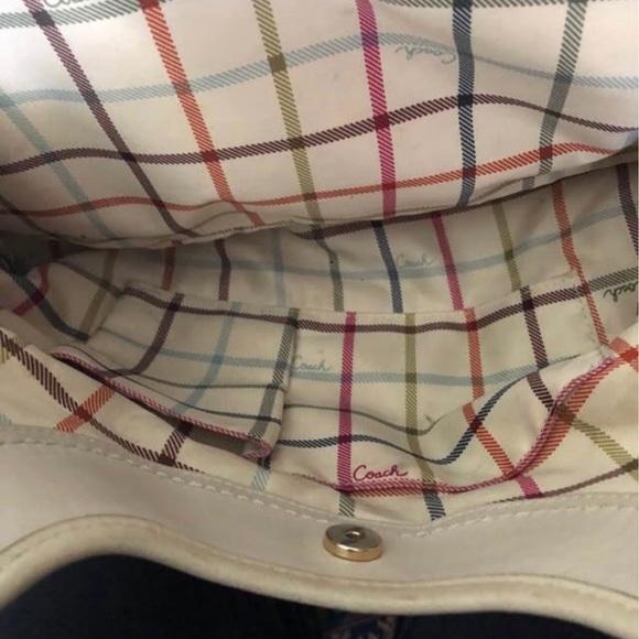 VINTAGE LEATHER COACH ergo pleated leather satchel - Picture 5 of 9